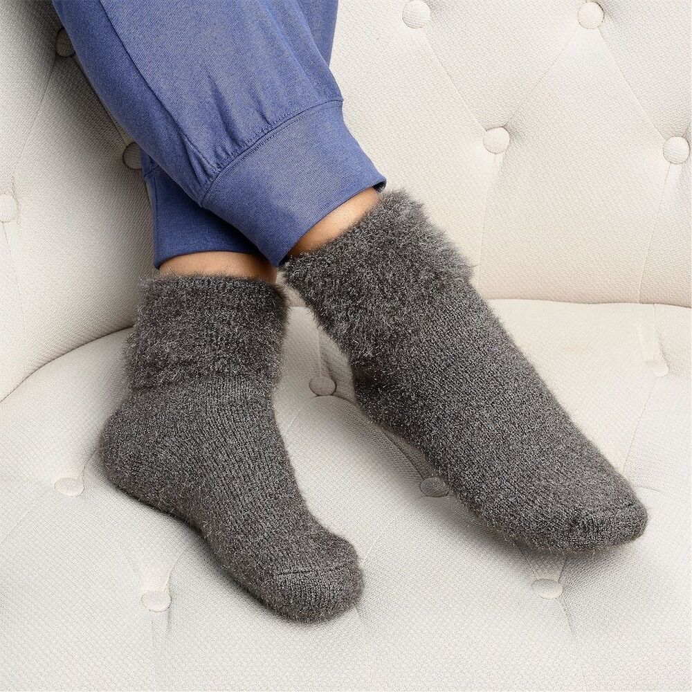 Dark Grey Cozy Winter Casual 2 Pack Socks